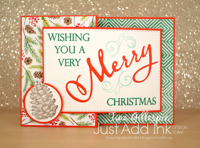 scissorspapercard, Stampin' Up!, Just Add Ink, Merry Christmas To All Bundle, Painted Seasons Bundle, Rectangle Stitched Framelits, Joy Fold Card, Fancy Fold