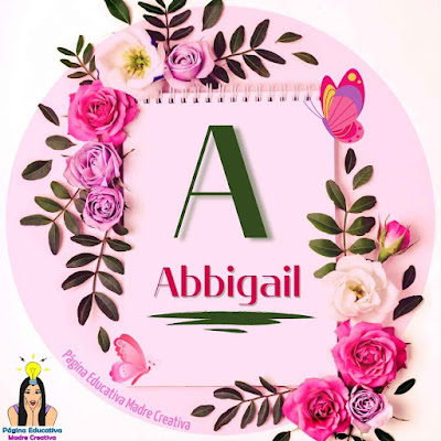 Cartel para imprimir del nombre Abbigail gratis
