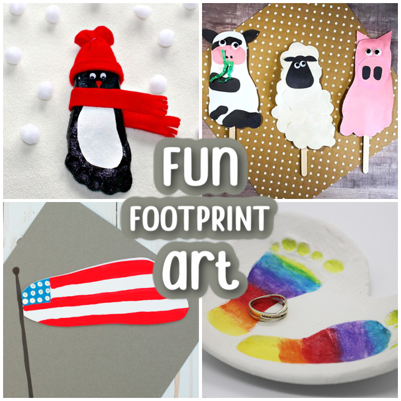 Come Together Kids: Footprint Penguin Wall Hanging