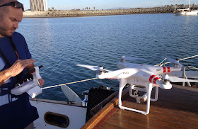 flying a drone from a boat