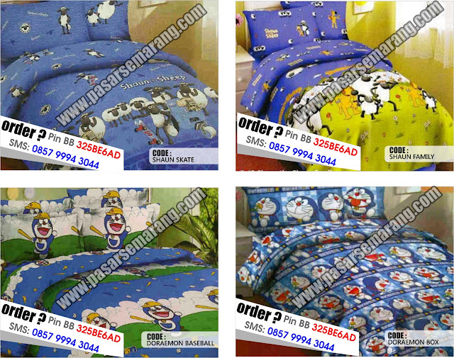 Toko SPrei Online Shaun The Sheep Doraemon Motif KArtun lain murah