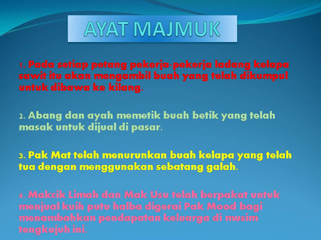 Contoh Ayat Tunggal Dan Majmuk Tahun 3  Contohkuiga