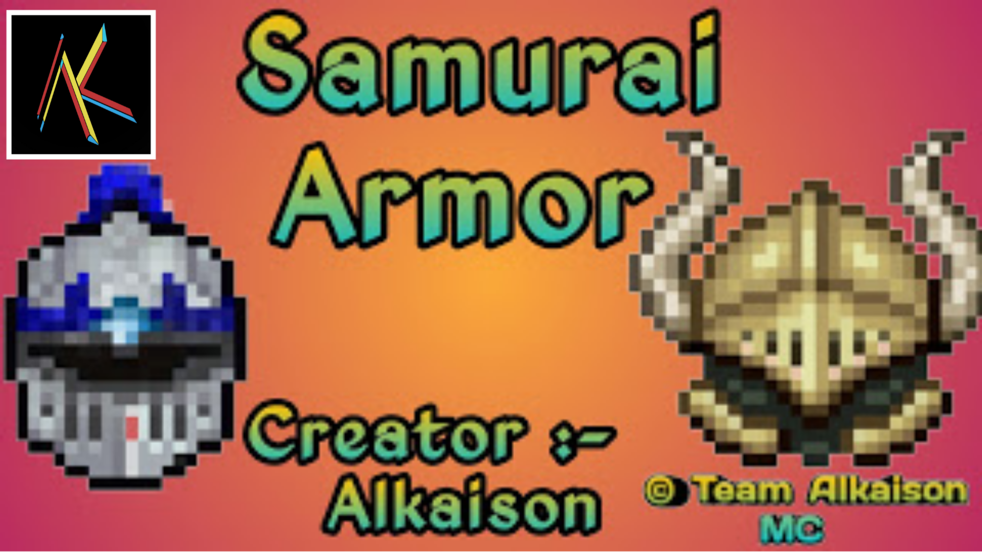 Samurai Helmet Minecraft Addon Armor Team Alkaison MC