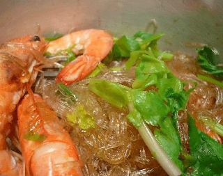 กุ้งอบวุ้นเส้น