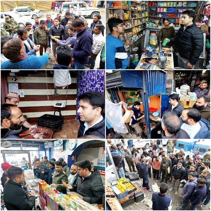 ACR Kishtwar leads the joint Market Checking to ensure the Quality and Price Control during holy month Ramadan at Kishtwar