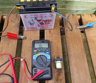 Cagiva Mito Starter motor solenoid relay testing