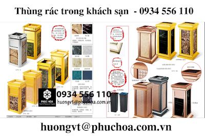 Thùng rác sảnh khách sạn đá hoa cương có gạt tàn GPX-6B Chinasouth