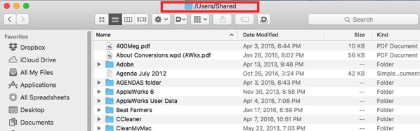 17 Users Shared folder at last