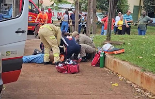 TENTATIVA DE HOMICÍDIO REGISTRADO EM CAMPO MOURÃO. HOMEM FOI ALVEJADO POR VÁRIOS DISPAROS DE PISTOLA 9MM