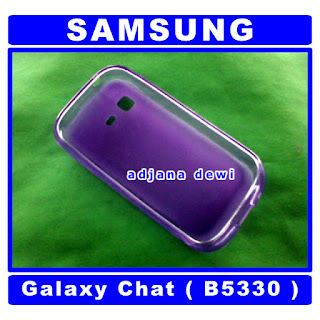( 1185 ) Jual Case Samsung Galaxy Chat B5330 Ungu Silikon Soft Jelly Cover Aksesories Handphone