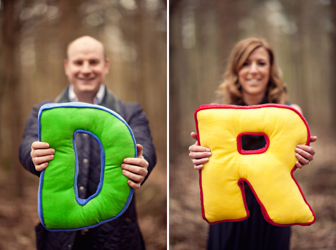 cute forest engagement session by STUDIO 1208