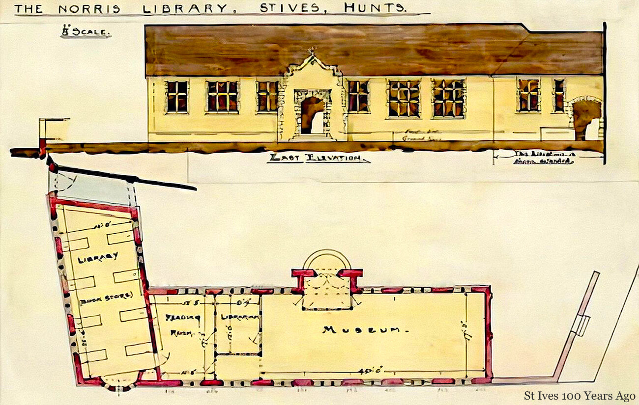 Norris Museum plans by Sidney Inskipp Ladds