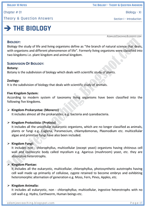 the-biology-descriptive-question-answers-biology-11th