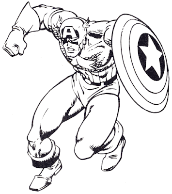 Captain America Printable Coloring Pages