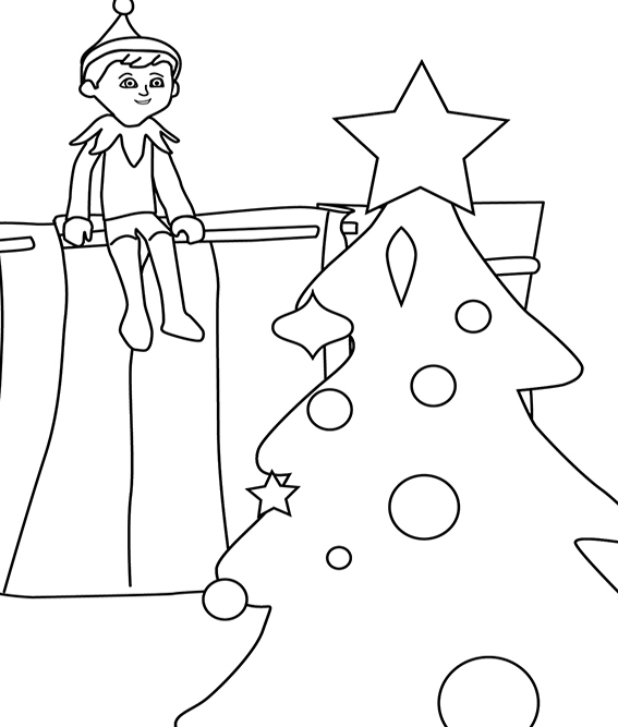 Picture Of The Elves Coloring Pages 6