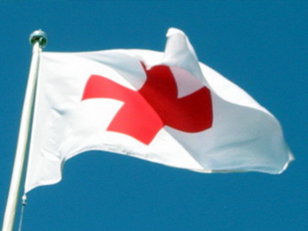 Another feature of the Convention was a sign - a red cross on a white background.