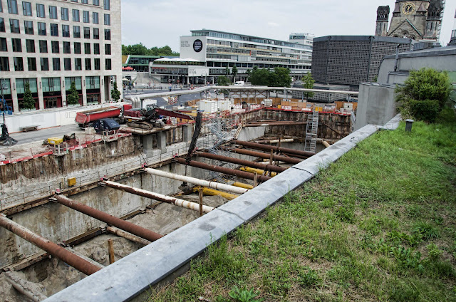 Baustelle Upper West, Hotel, Büro, Einzelhandel, (ursprünglich: Atlas Tower), geplante Höhe: 118 Meter, Breitscheidplatz, 10623 Berlin, 21.07.2014