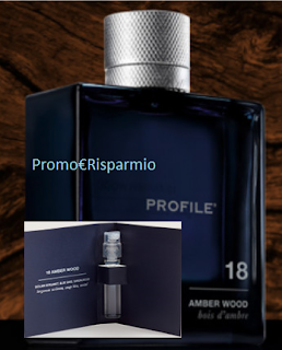 Logo Campione omaggio profumo Profile 18 Amber Wood