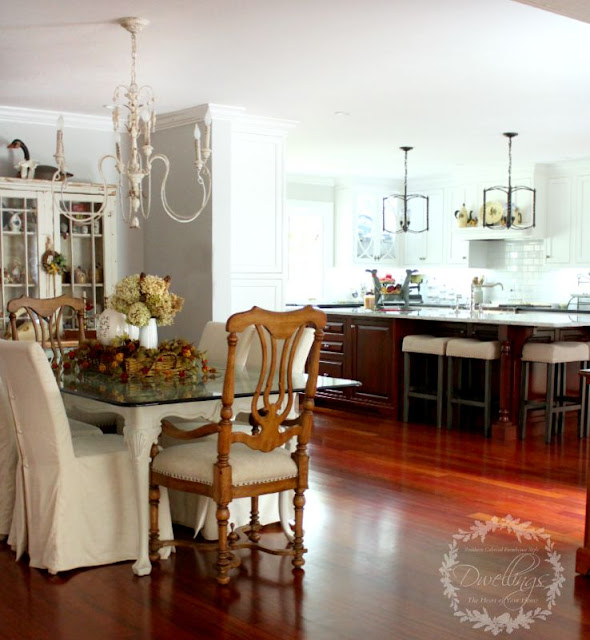 Fall farmhouse kitchen ... Fall Home Tour 2015 ~ DWELLINGS - The Heart of Your Home