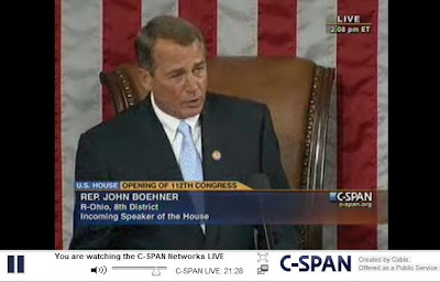 Pelosi And Boehner. Boehner received 241 out of