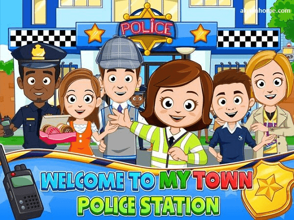 تحميل لعبة ماي تاون الشرطة مجانا للاندرويد My Town Police APK برابط مباشر