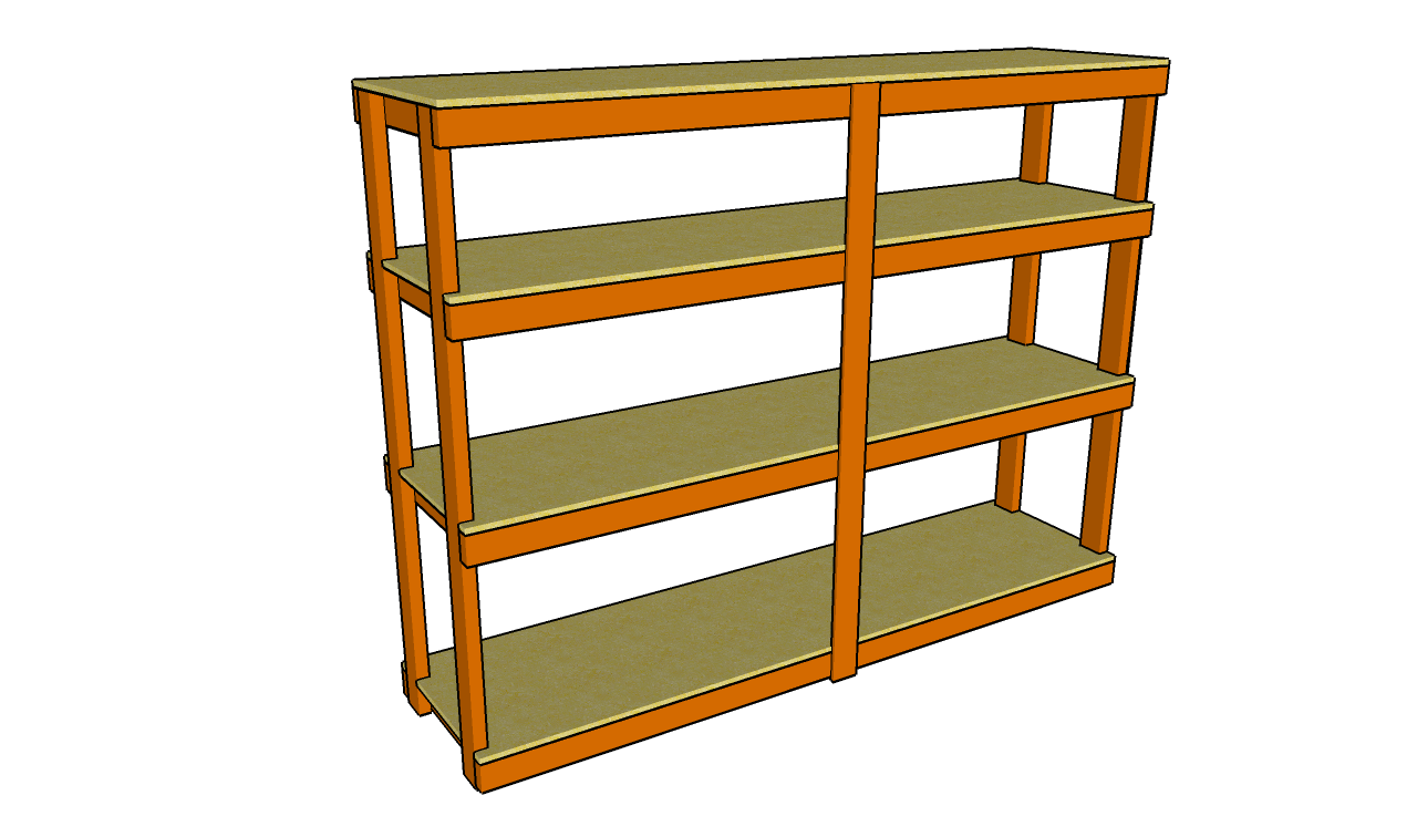 Wood Work 2x4 Shelf Plans PDF Plans