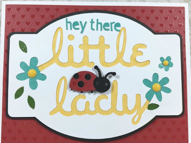 Cricut Artistry Lady bug card