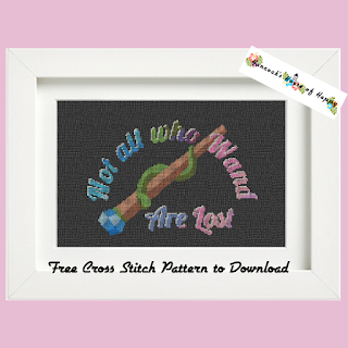 free magic wand cross stitch pattern