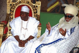 Goodluck Jonathan with the Emir of Kano Alhaji Ado Bayero