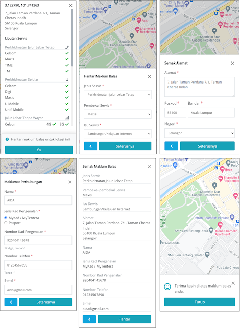 Feedback Map Status