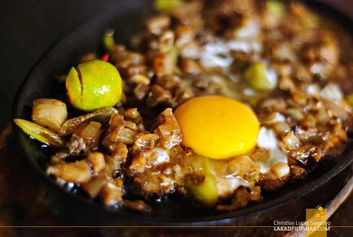 Sizzling Sisig at Ate V’s Bistro Grill & Eatery in Alaminos City