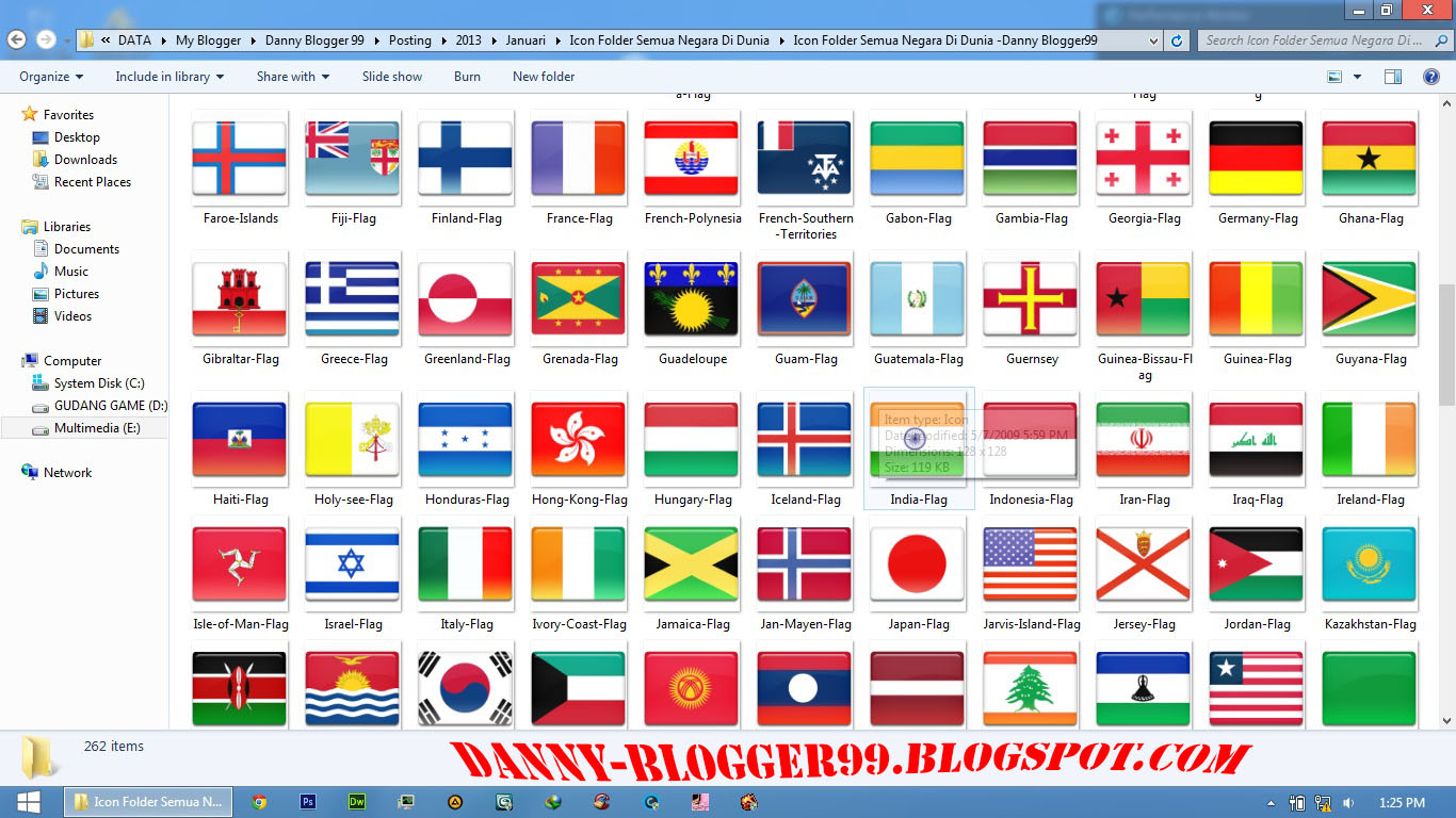 Icon Folder Semua Negara  Di Dunia Danny Blogger99