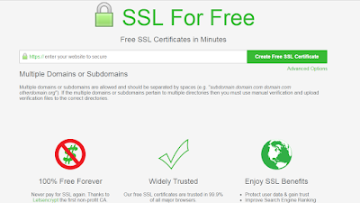 generate free ssl certifcates for htttps