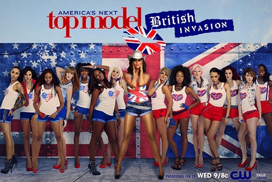 America's Next Top Model British Invasion models with Tyra Banks