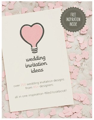 Labels letterpress anemone wedding invitations