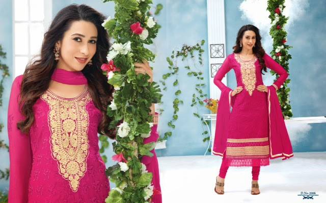 Karishma Kapoor | In  Readymade Pink Color Designer  Suit Nero Salwar with Styles Chunri