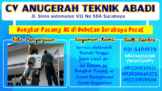 Bongkar Pasang AC di Bubutan Surabaya Pusat