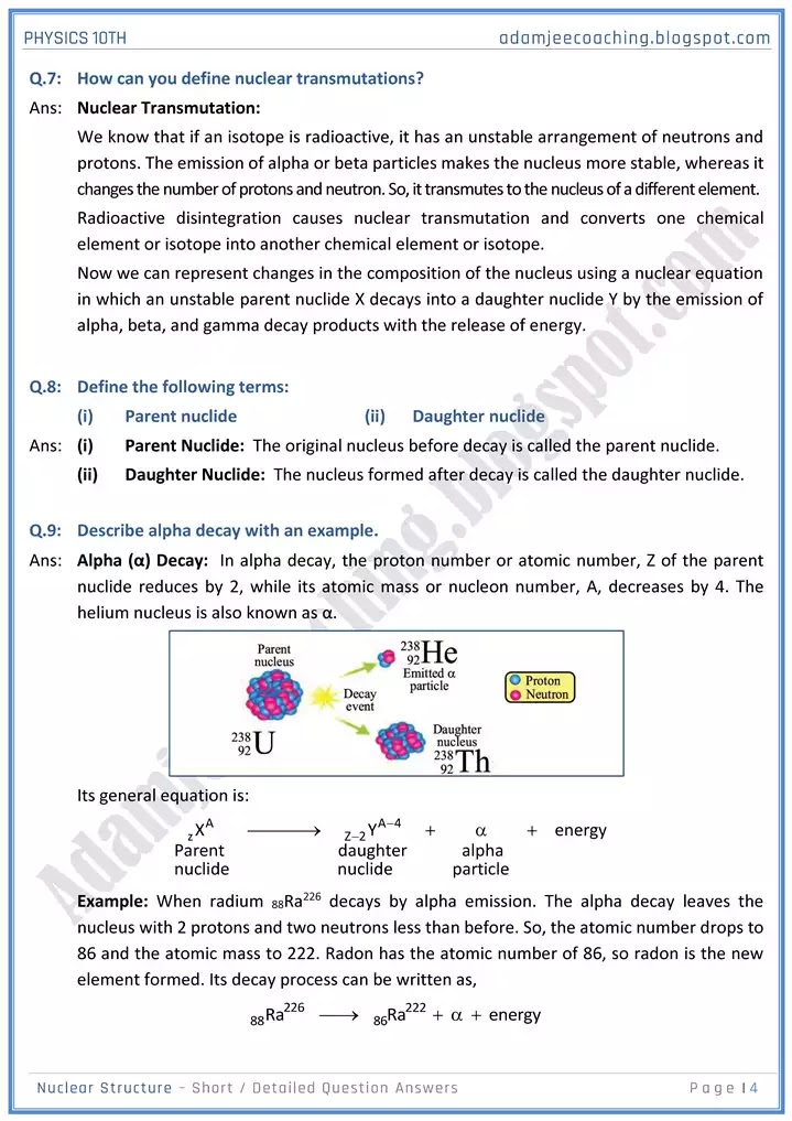 nuclear-structure-short-and-detailed-answer-questions-physics-10th