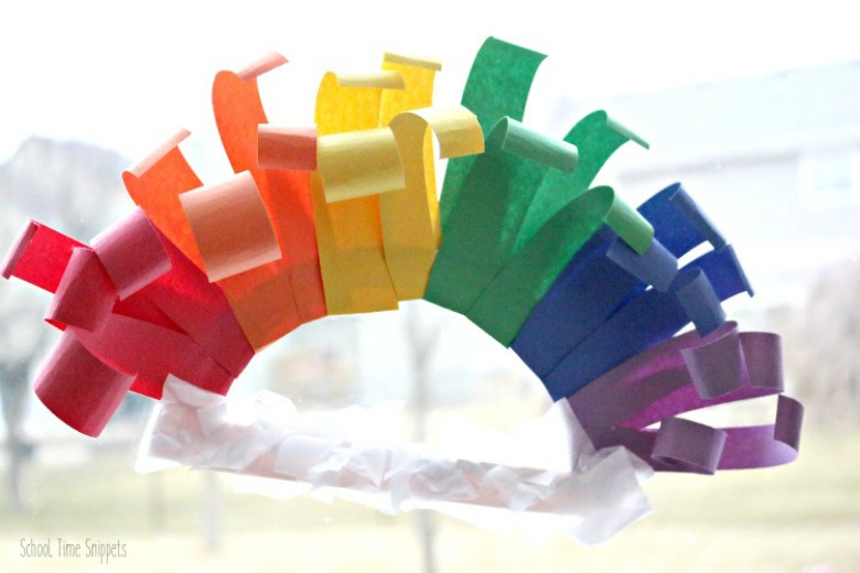 rainbow paper craft for kids