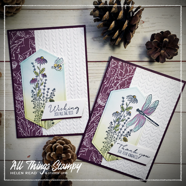 Stampin Up Dandy Garden Dragonfly Wishes