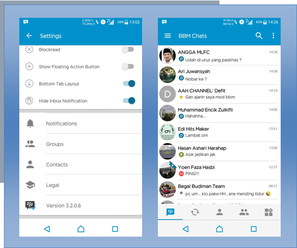 BBM Mod Official Versi 3.2.0.6 Apk Update Terbaru Fix ...