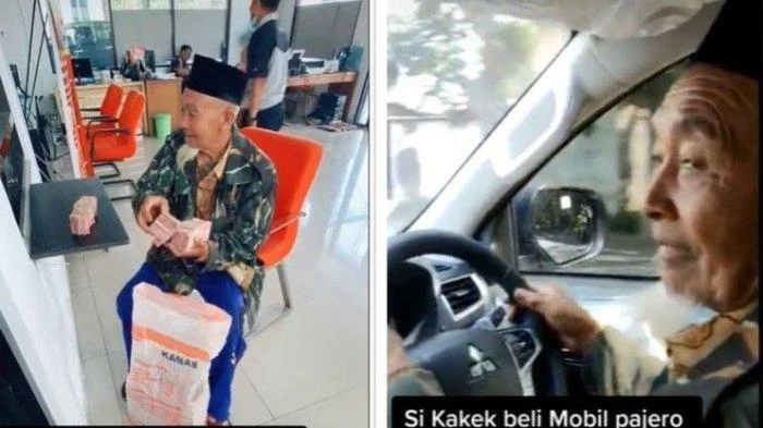 Kakek Ini Bawa Uang Sekarung Beli Mobil Pajero Cash, Pulang Nyetir Sendiri