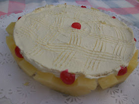 Tarta de piña. Patedeloca.com