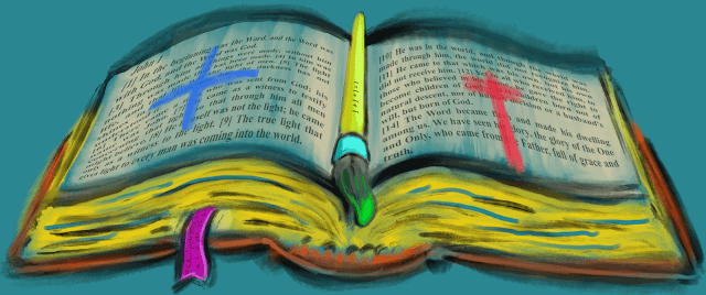 Bible Math Open Book is rare digital art by Joe Chiappetta on MakersPlace