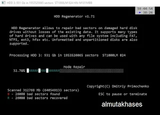 تحميل برنامج 2019 HDD Regenerator صيانة الهارد دسك