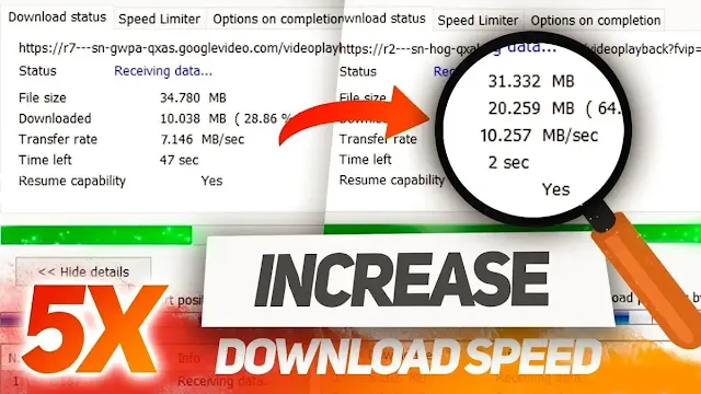 how to increase internet download manager downloading speed