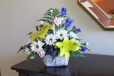 basket floral arrangement monica curry