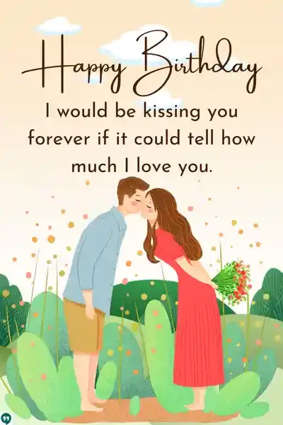 romantic happy birthday girlfriend wishes image