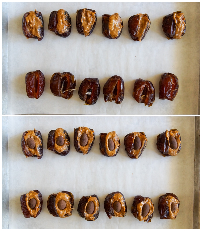 how to make Trader Joe's RECIPE: Chocolate Almond Dates