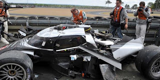 Terrible Accident Audi R18 at Le Mans (Video)